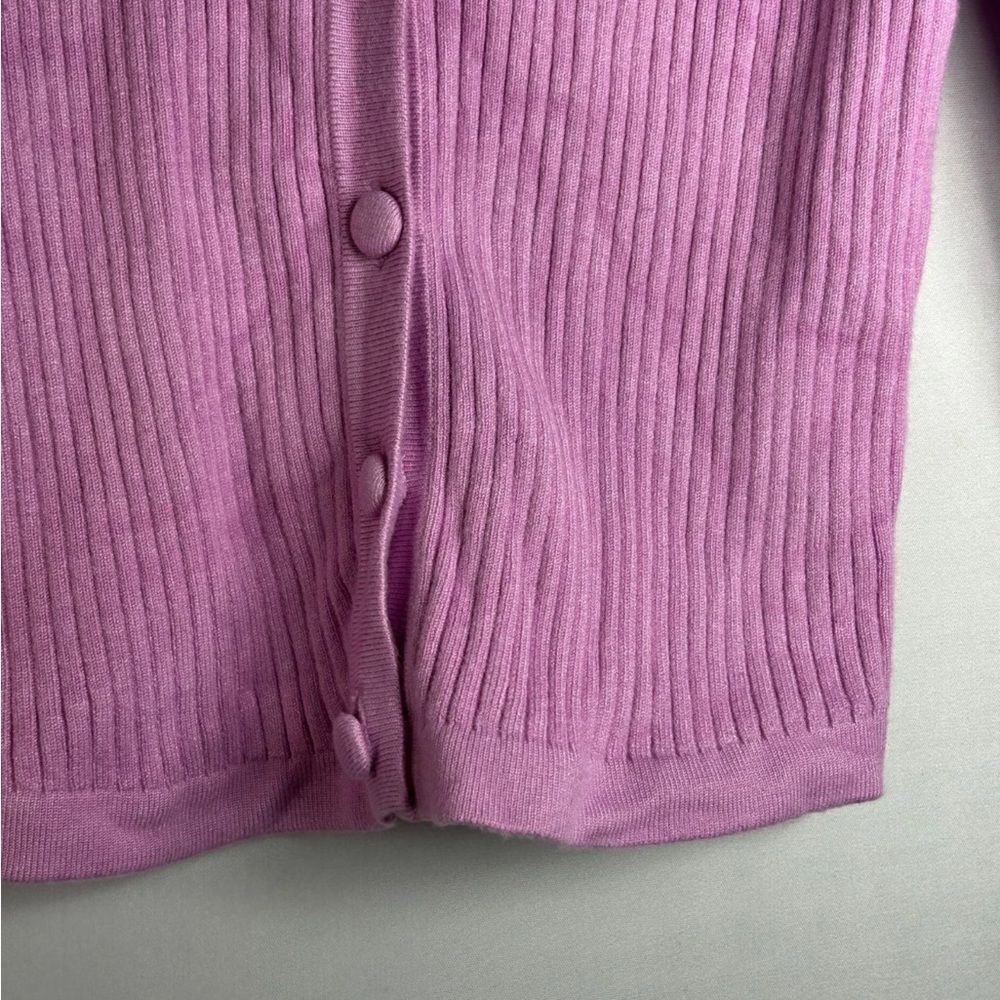 Marciano Guess ladies Knit Cardigan Sweater XS purple Buttons crochet academia - Picture 3 of 9
